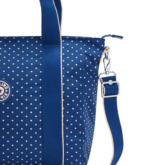 Torby Tote Kipling Asseni Small Printed Niebieskie | PL 1748KO